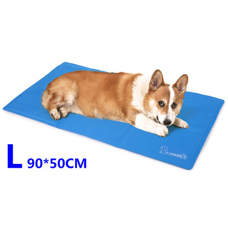 pecute Dog Cooling Mat Large 90x50cm, Durable Pet Cool Mat Non-Toxic Gel Self Cooling Pad, Great for Dogs Cats in Hot Summer