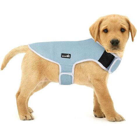 Pecute Gilet Rafraichissant Chien, Manteau Chien Rafraichissant Anti-Solaire UPF 50+, Veste Rafraichissante Chien Légère