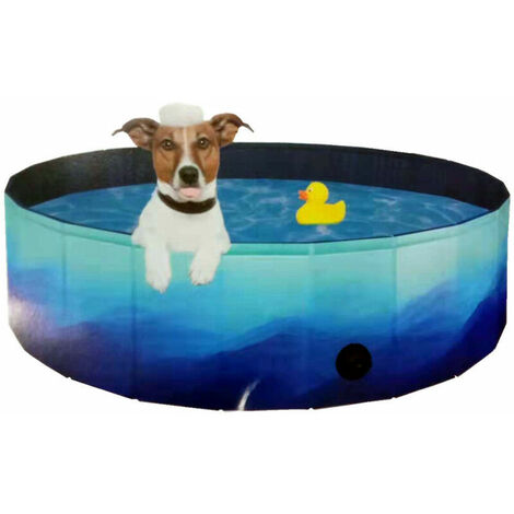 Grande piscine pour chien, D170cm, épaisseur 0,43 mm, tapis de jeu  anti-dérapant pour chien, jouets de jardin portables durables