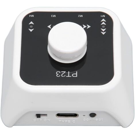 Pedal Bluetooth para pasar páginas, pedal inalámbrico recargable por USB para partituras, compatible con tabletas y teléfonos, pedal Bluetooth para pasar páginas (blanco).