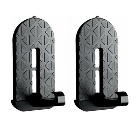 Pedal de asistencia para coche, escalón plegable de 2 piezas para puerta de coche, fabricado en aleación de aluminio, para limpieza de techos, apto para SUV, autocaravanas y Jeep (negro)