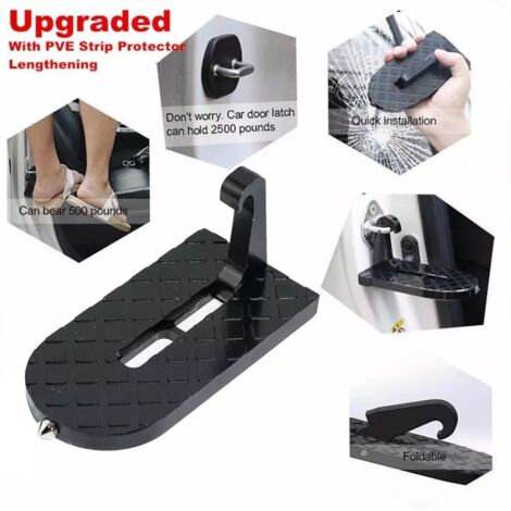 Pedal de coche, puerta, escalón, escalera plegable, reposapiés, gancho para vehículo, pedal, fácil acceso, techo del coche, limpieza, accesorios para coche