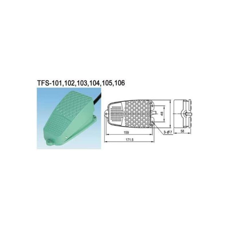 

Interruptor De Pie 1Cto OFF-ON 6A/250V