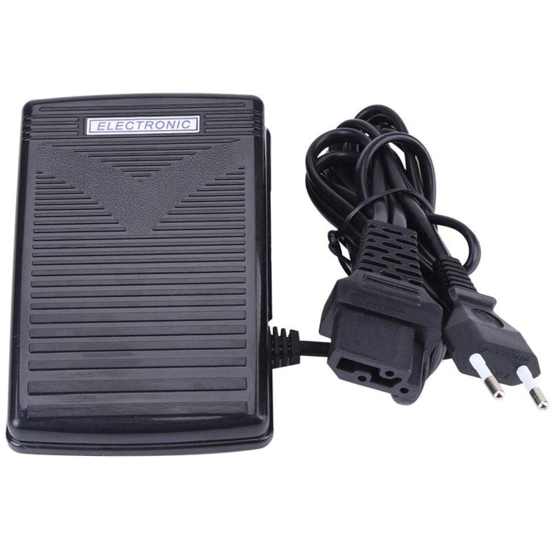 Pédale de Commande au Pied, Pédale De Commande Au Pied EU Plug 200-240V Accueil Machine à Coudre Pédale de Commande au Pied avec Cordon d'alimentation