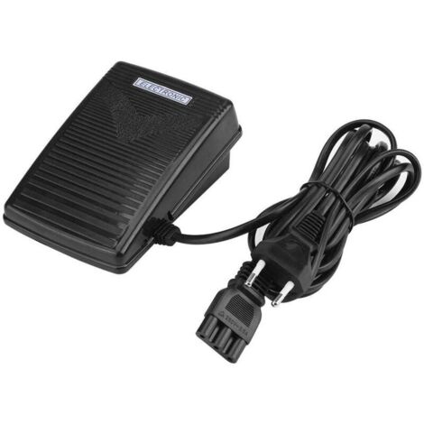 Pédale de Commande Électrique pour Machine à Coudre Domestique avec Cordon d’Alimentation Compatible Multimarques