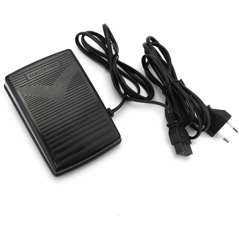 SNQ - Pédale de commande pour machine à coudre, pédale de commande pour machine à coudre avec cordon d'alimentation, 200-240V