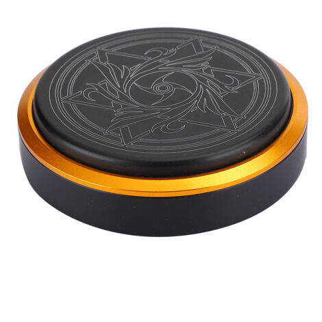 Pédale de Tatouage à Commutateur Rotatif 360° avec Interface RCA Dorée