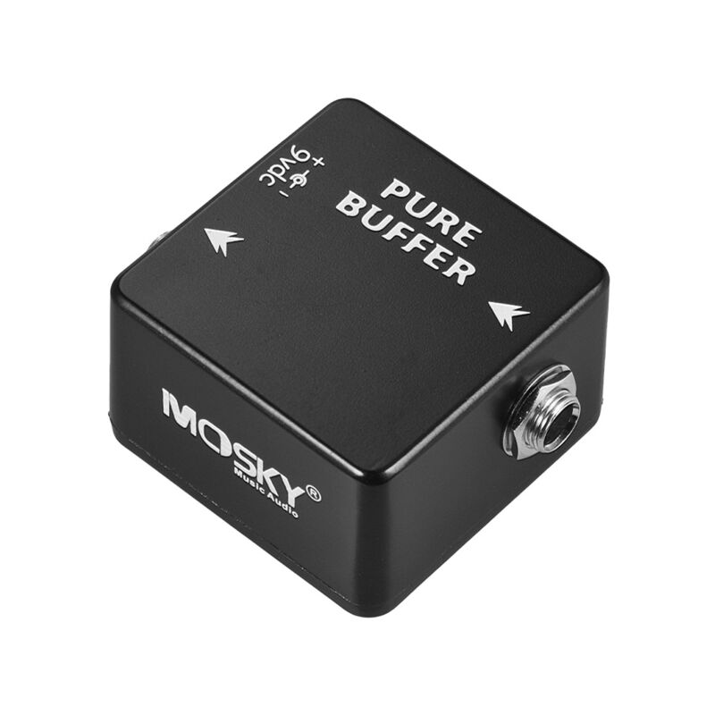 Pédale d'effet de guitare mosky pure buffer avec coque entièrement en métal