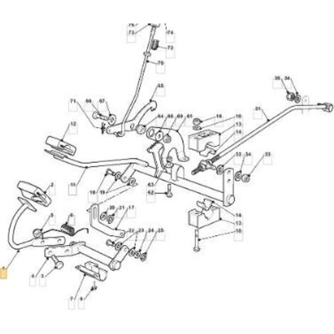 PEDALE INVERSE VNN TC HE 11/12 ORIGINE STIGA - 382500045/0
