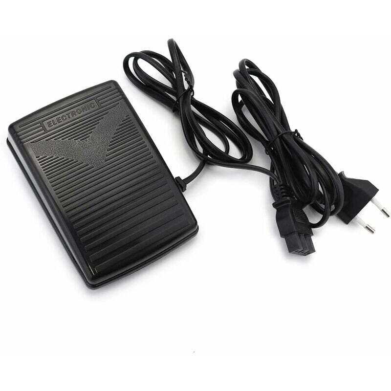 Pédale de commande pour machine à coudre, pédale de commande pour machine à coudre avec cordon d'alimentation, 200-240V