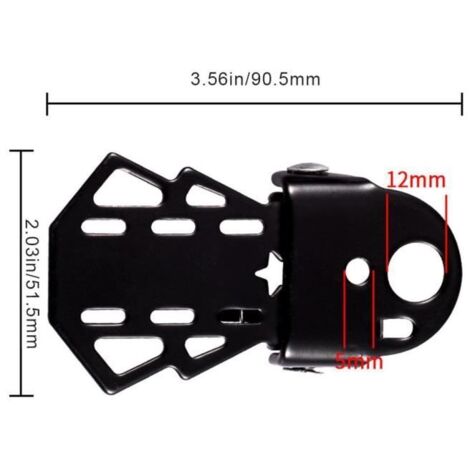 Pédale pliable pour vélo PWSHYMI - Universelle en acier - Repose-pieds - Décoration noire