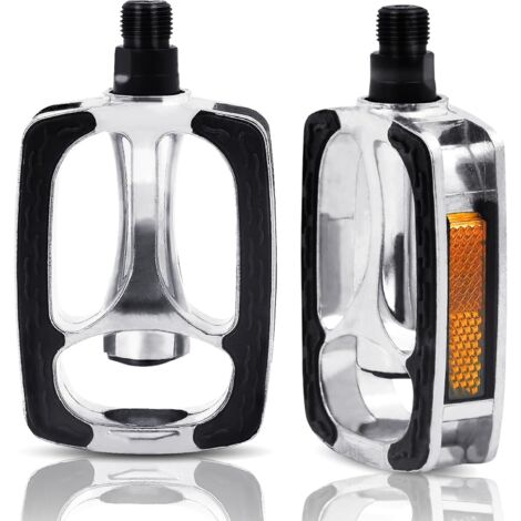 Pedales antideslizantes para bicicletas de turismo, equipados con reflectores de alta calidad, compatibles con bicicletas de montaña, bicicletas plegables, bicicletas de carretera y bicicletas eléctri