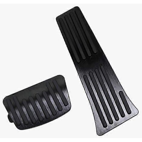 Pédales de frein et d'accélérateur en aluminium noir pour Hyundai Tucson 2021-2022 Nx4 : revêtement antidérapant et protections.