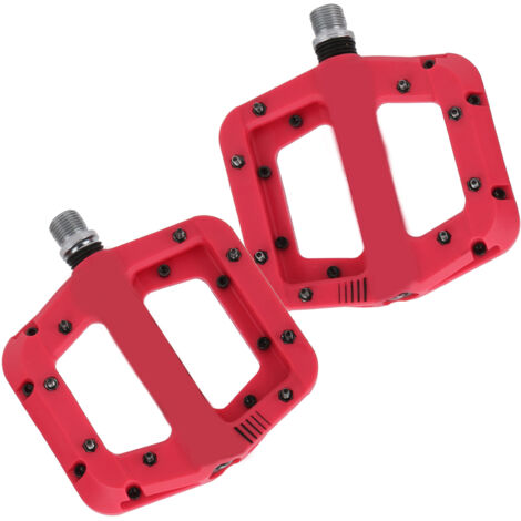 Pédales de vélo VTT antidérapantes en nylon léger Enlee, paire de 2