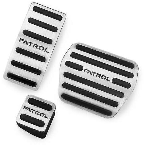 Pédales de voiture (accélérateur, frein, embrayage) pour Nissan Patrol Y62 Armada 2014-2019 - Accessoires - Pédales - Lot de 3