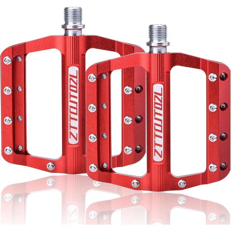 Pédales VTT Légères, Pédales Vélo Aluminium, Pédale Antidérapante Universelle, pour VTT Vélo