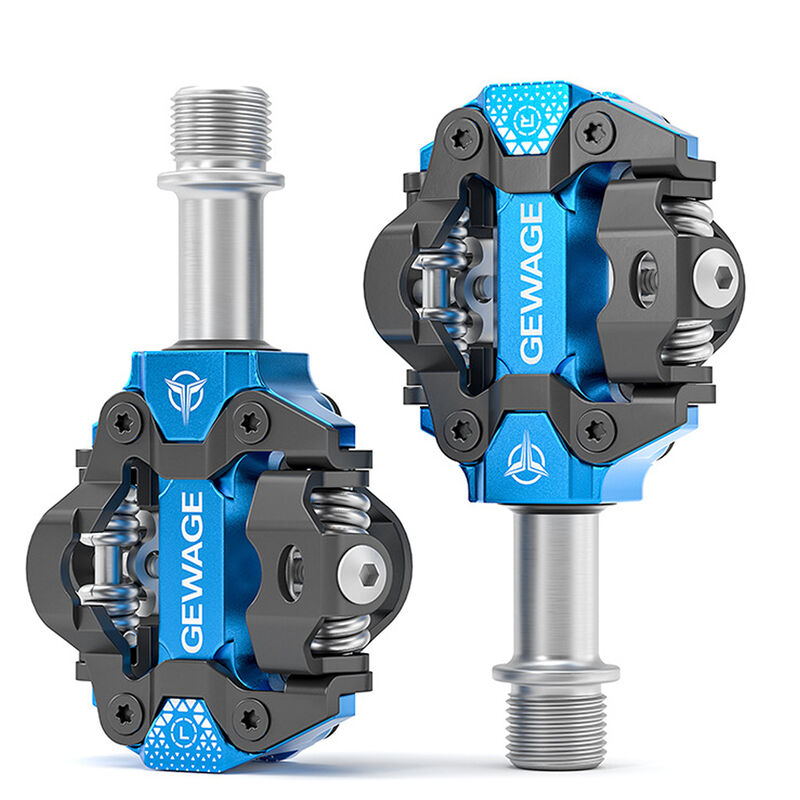 Gewage - Pedali autobloccanti per bicicletta, blu
