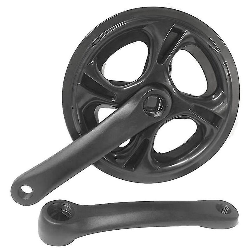 Pédalier de vélo pliable à vitesse unique 42 dents pour vélo de route 152 mm avec plaque à dents creuses et pignon de vélo