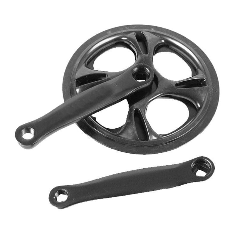 Fei Yu - Pédalier de vélo pliant à vitesse unique 42 dents pour vélo de route Pédalier de 152 mm pour roue de vélo à plaque à dents creuses