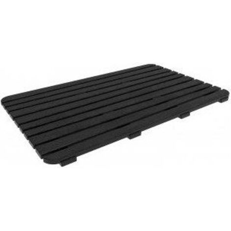 Pedana Doccia 50 X 80 Cm Woody Nero Feridras