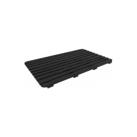 Pedana Doccia 50 X 80 Cm Woody Nero Feridras