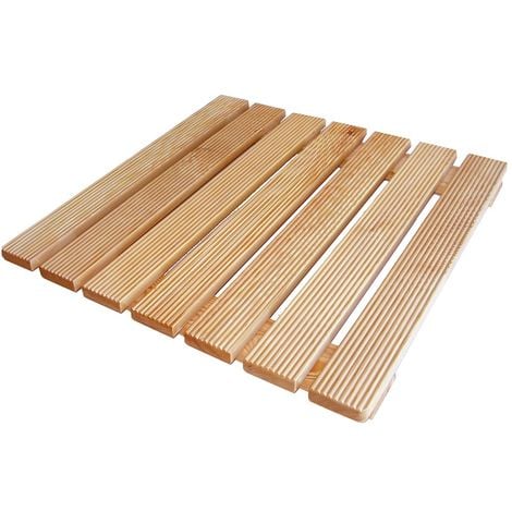 Pedana doccia 60x60 in legno massello per piatto doccia 80x80