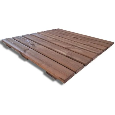 Pedana doccia in legno antiscivolo 78x78 cm