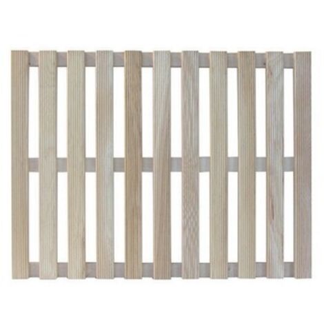 PEDANA DOCCIA IN LEGNO RETTANGOLARE 55x68 PER PIATTO DOCCIA BAGNO