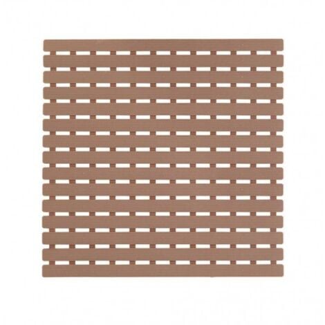 Pedana per doccia 54x54 cm di colore tortora.