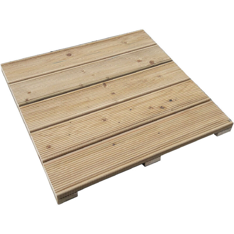 Pedana Per Giardino In Legno Cm 50 X 50 X H 3,2