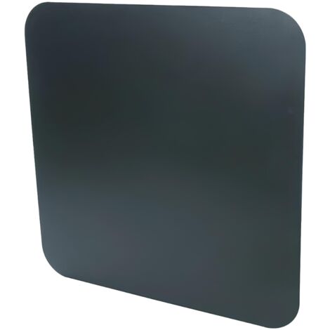 Pedana salva pavimento in lamiera stufa a pellet protezione cenere fuliggine misure 700 x 600 mm (quadrata) - confezione 1