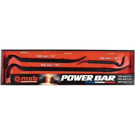 MOB OUTILLAGE Peddinghaus Nageleisenset Power Bar Gesamtlänge 350 / 600 / 900 mm - 7187000301
