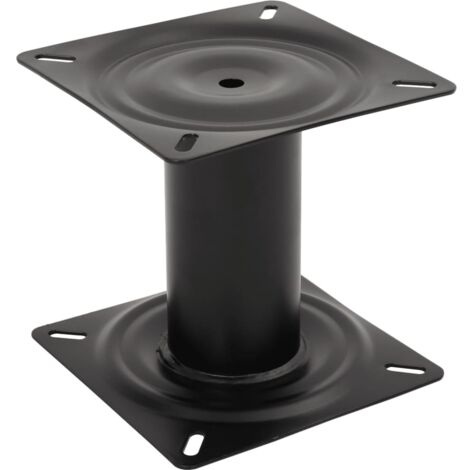 Pedestal para asiento de barco acero negro 18 cm
