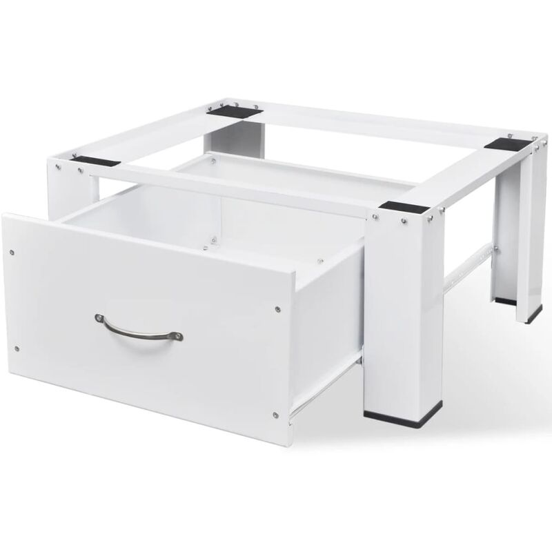 

Pedestal para la lavadora con cajón blanco