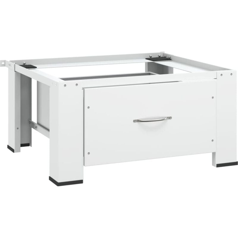 

vidaXL Pedestal para la lavadora con cajón blanco - Blanco
