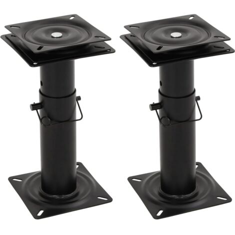 Pedestales asientos barco giratorio 360° ajustable 2 uds acero