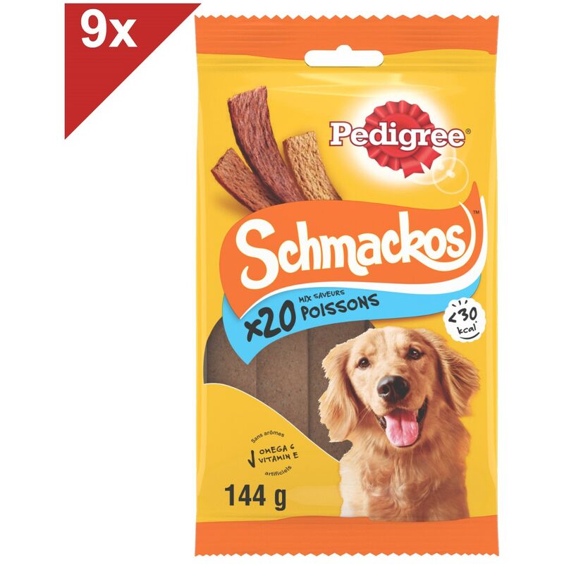 Schmackos Recompenses au Poisson pour Chien 9x20pc - Pedigree