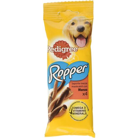 pedigree - snack per cani ropper manzo, 4 pz
