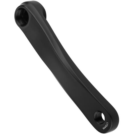 Pedivella sinistra di ricambio in lega di alluminio da 170 mm per bicicletta a catena singola (foro quadrato nero)