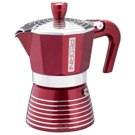 Pedrini Caffettiera Infinity 3 Tazze Rossa