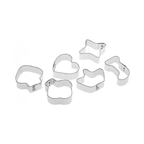 Pedrini Confezione 6 Formine Tagliabiscotti Assortite