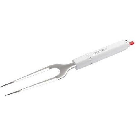 Pedrini Forchettone Lillo Stile Inox Lucido e Bianco