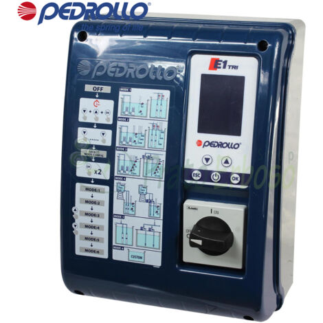 Pedrollo E 1-MONO - Cuadro electrónico para grupo de presión monofásico 18A