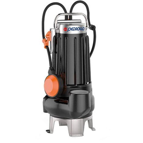 Pedrollo MCm10/45 Pompe de RELEVAGE avec flotteur roue BICANAL MONO 1Hp Eaux chargées dans égouts