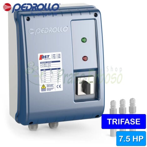 Pedrollo QST 550 - Cuadro eléctrico para electrobomba trifásica de 5,5 HP