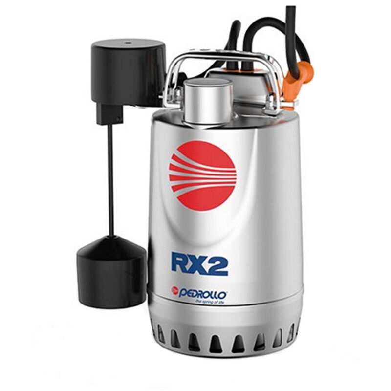 RXm1-GM Pompe de relevage vide cave à flotteur magnétique inox puisard étroit 0,33Hp évacuation monophase - Pedrollo