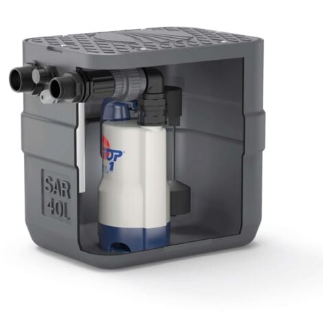 Station de relevage 40L Pedrollo 250W Pompe 220V - 160 L/min Evacuation Eaux Usées - 7m maxi Hauteur Manométrique