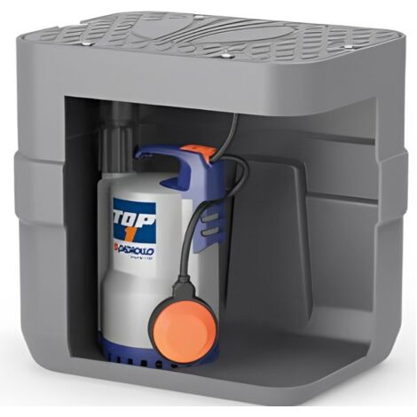 Pedrollo – Station de relevage 40L SAR40TOP1 – Pompe à eau pour eaux claires – Débit 8,4 m3/h – Hauteur de refoulement 6 m – Monophasé 220V