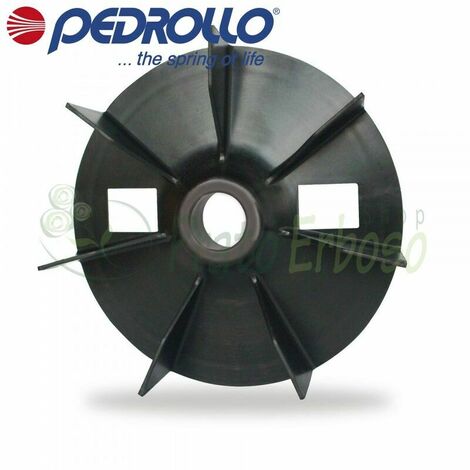 Pedrollo – Ventilateur de refroidissement pour moteur électrique submersible – Arbre 20 mm – Taille 132 x 27 mm – Accessoire de pompe de jardin