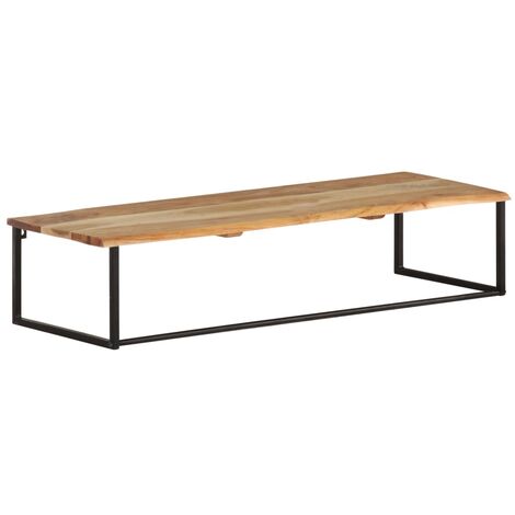 Peg with Live Edge 100x35x22 cm Solid Acacia Wood vidaXL
